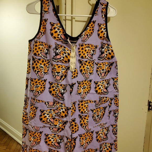 Nooworks Pants - NOOWORKS cheetah shorts romper